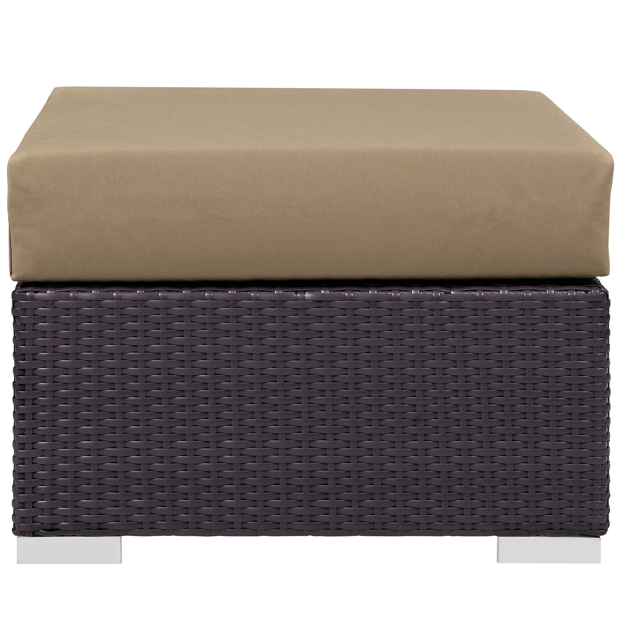 Convene 3 Piece Outdoor Patio Sectional, Espresso & Mocha