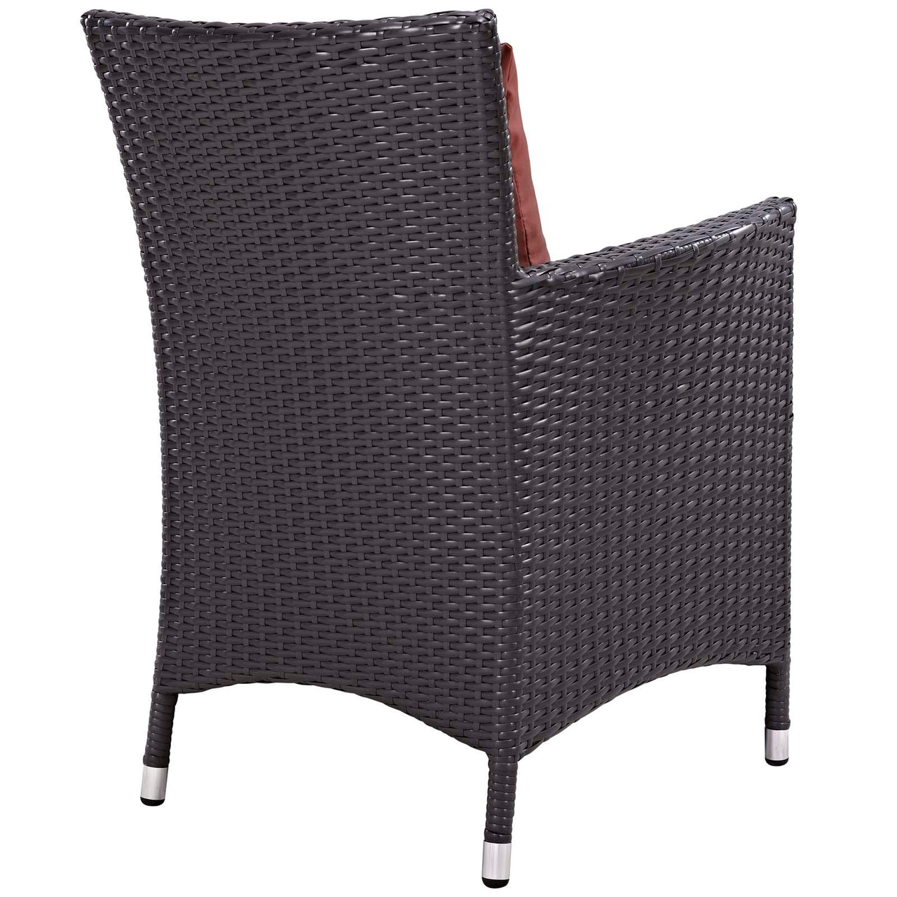Convene Dining Outdoor Patio Armchair, Espresso & Currant