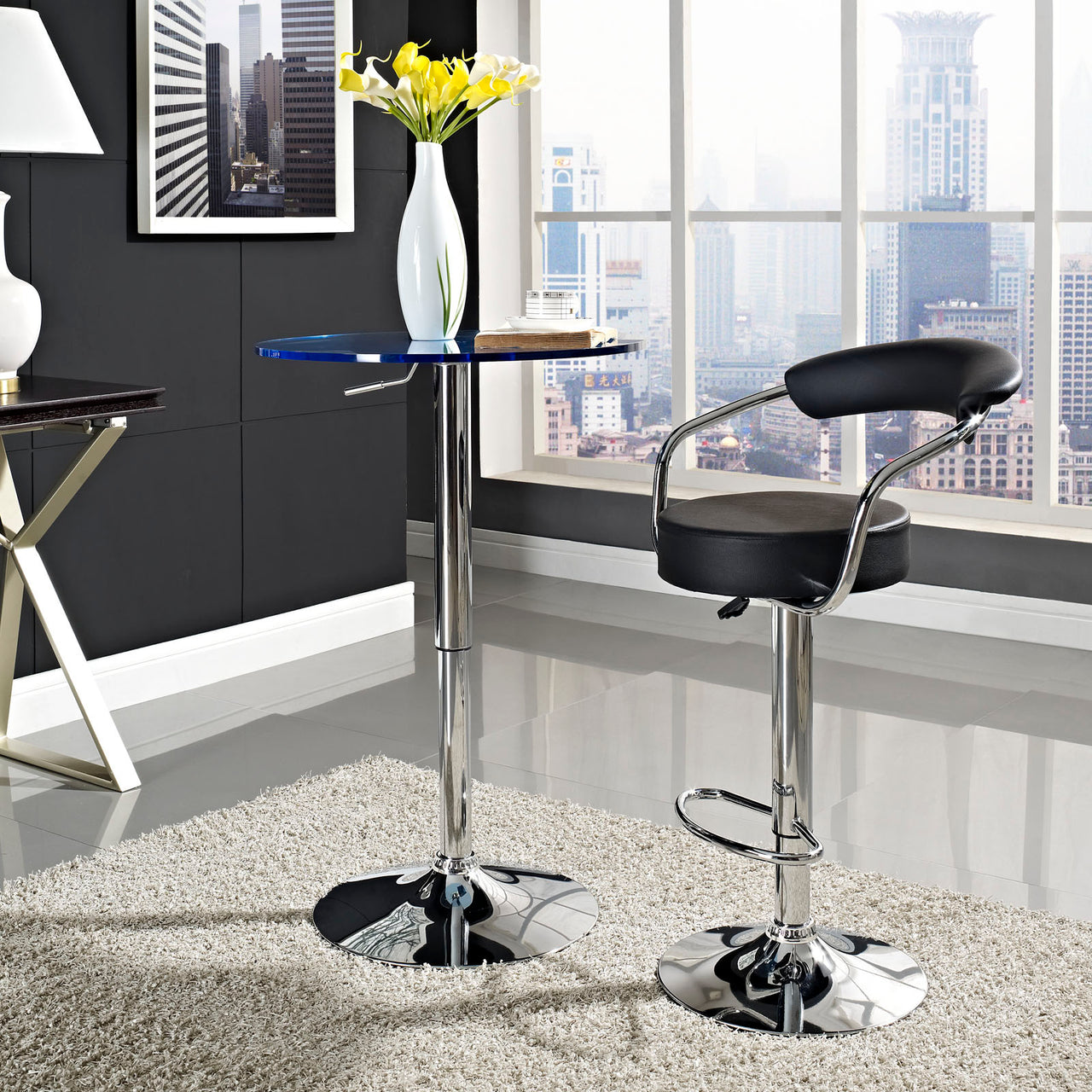 Diner Bar Stool, Black