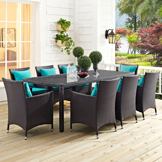 Conversation 82" Alfresco Dining Table, Espresso