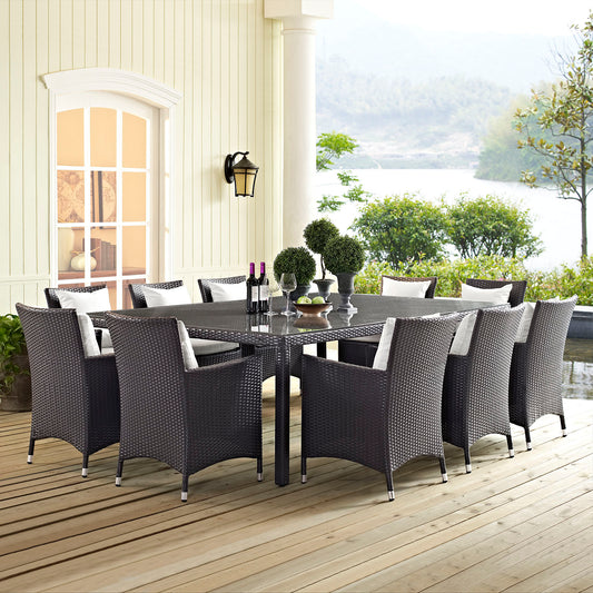 Conversation 90" Alfresco Dining Table, Espresso
