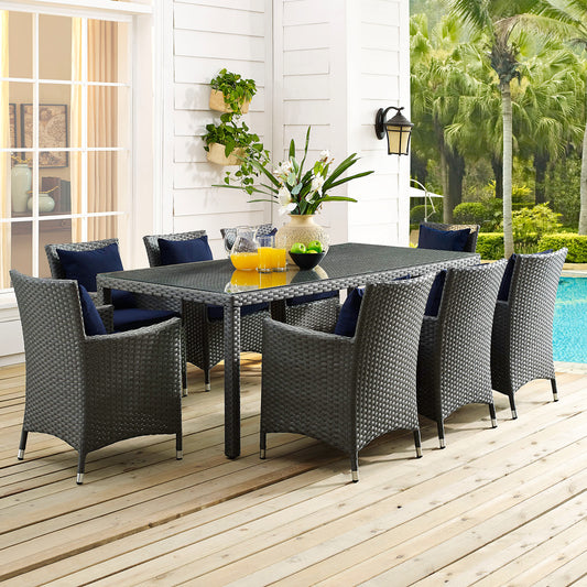 Soul Journey 82" Alfresco Dining Table, Chocolate