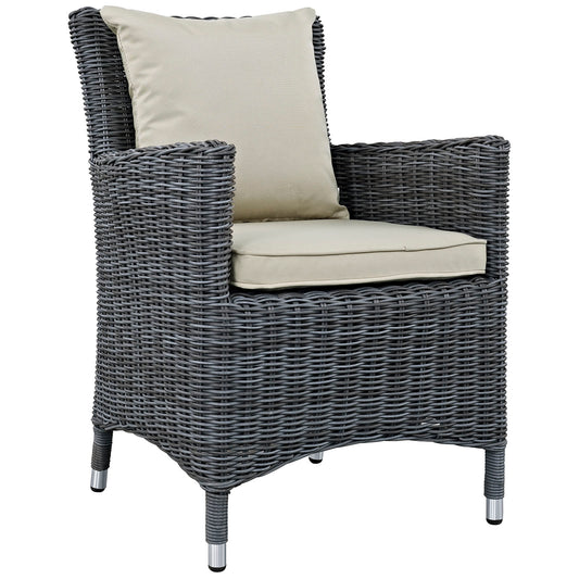 Invocation Dining Alfresco Sunbrella® Armchair, Antique Canvas Beige