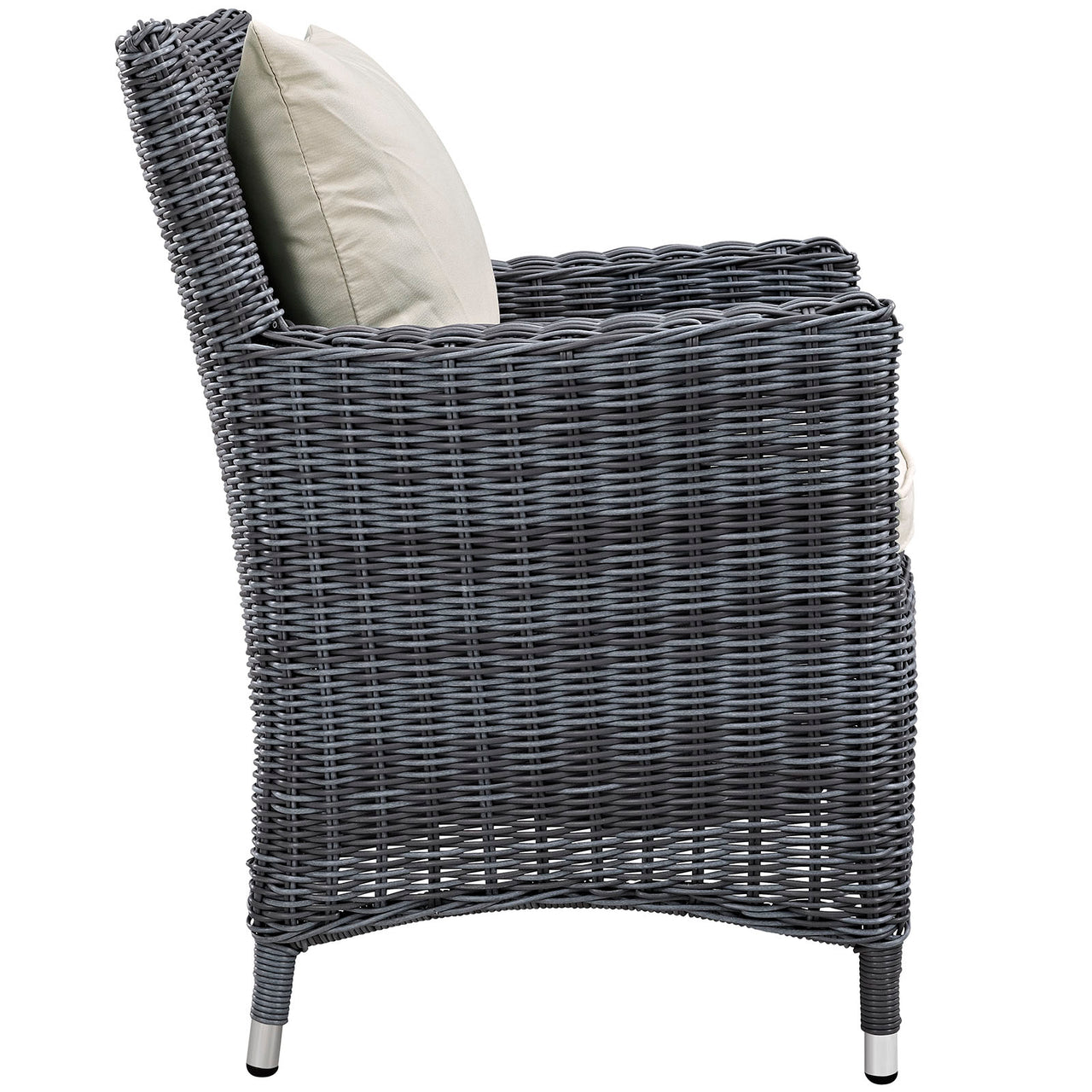 Invocation Dining Alfresco Sunbrella® Armchair, Antique Canvas Beige