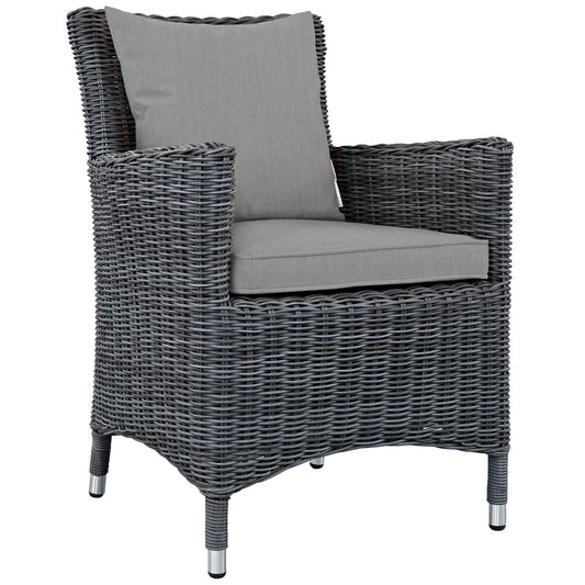 Invocation Dining Alfresco Sunbrella® Armchair, Canvas Gray