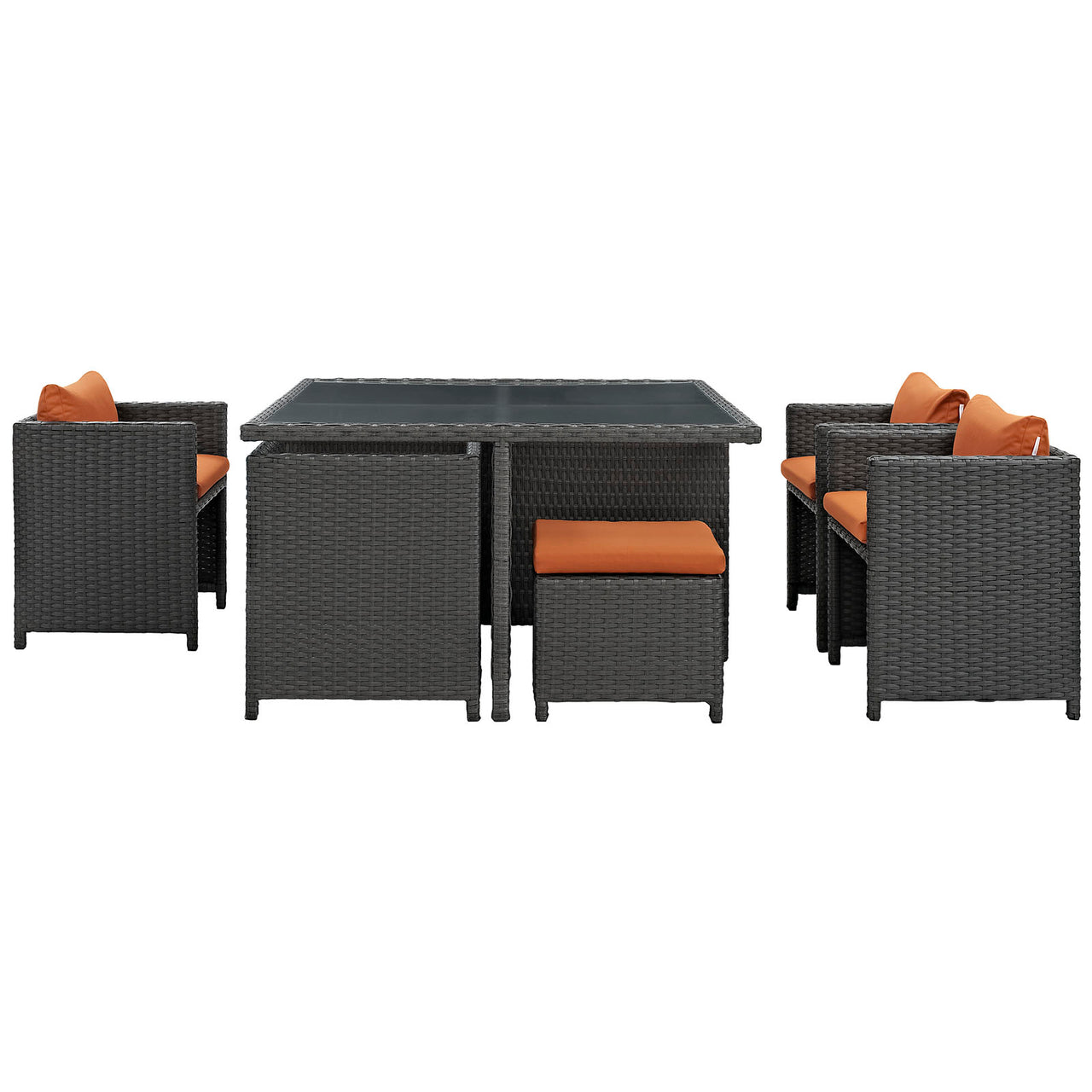 Soul Journey 9-Piece Alfresco Sunbrella® Dining Set, Canvas Tuscan