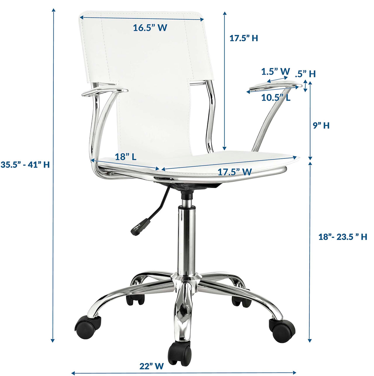 Dynamic Office Chair, White