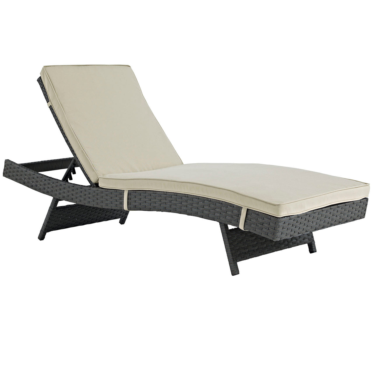 Sojourn Outdoor Patio Sunbrella® Chaise, Antique Canvas Beige