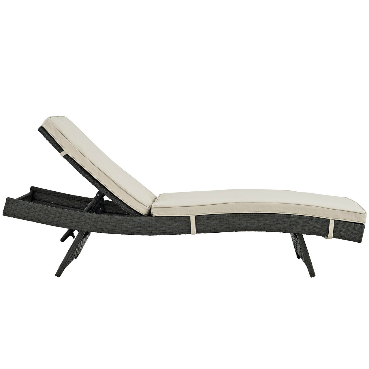 Sojourn Outdoor Patio Sunbrella® Chaise, Antique Canvas Beige