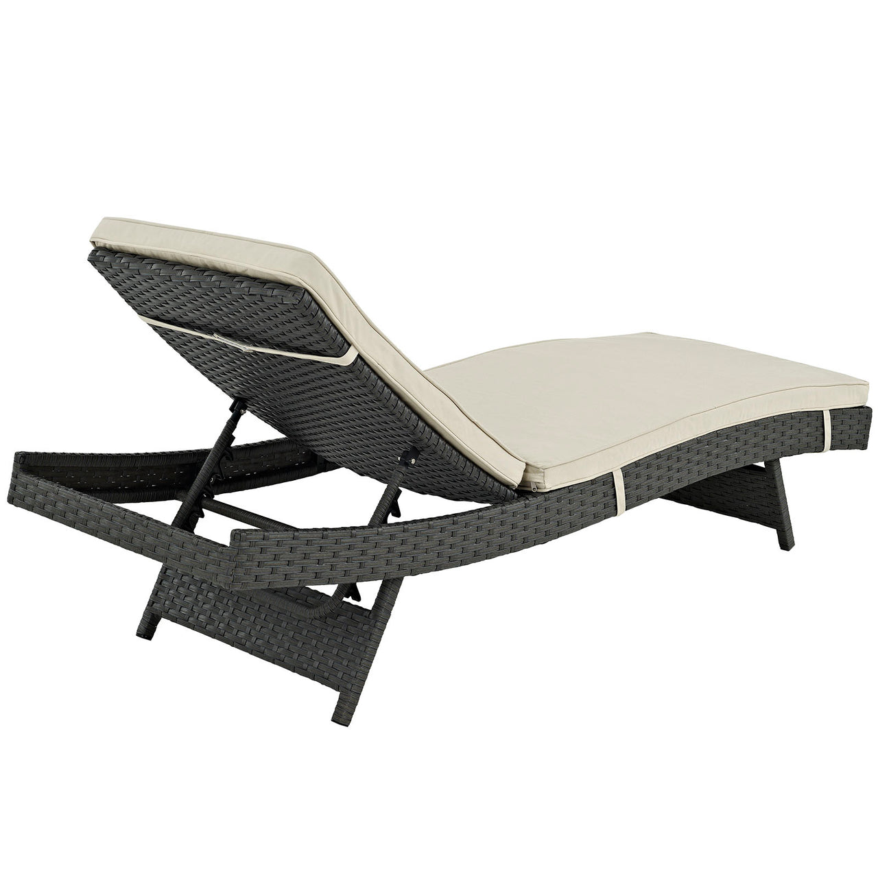 Sojourn Outdoor Patio Sunbrella® Chaise, Antique Canvas Beige