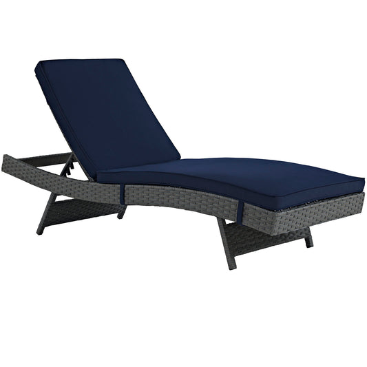 Soul Journey Alfresco Sunbrella® Chaise, Canvas Navy