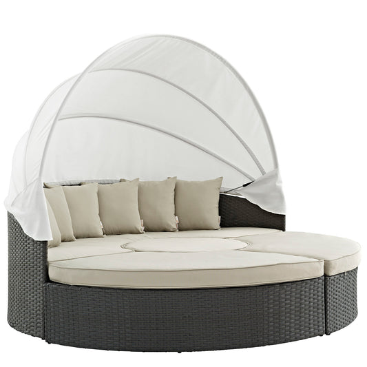 Soul Journey Alfresco Sunbrella® Daybed, Antique Canvas Beige