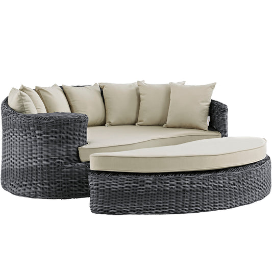 Invocation Alfresco Sunbrella® Daybed, Antique Canvas Beige