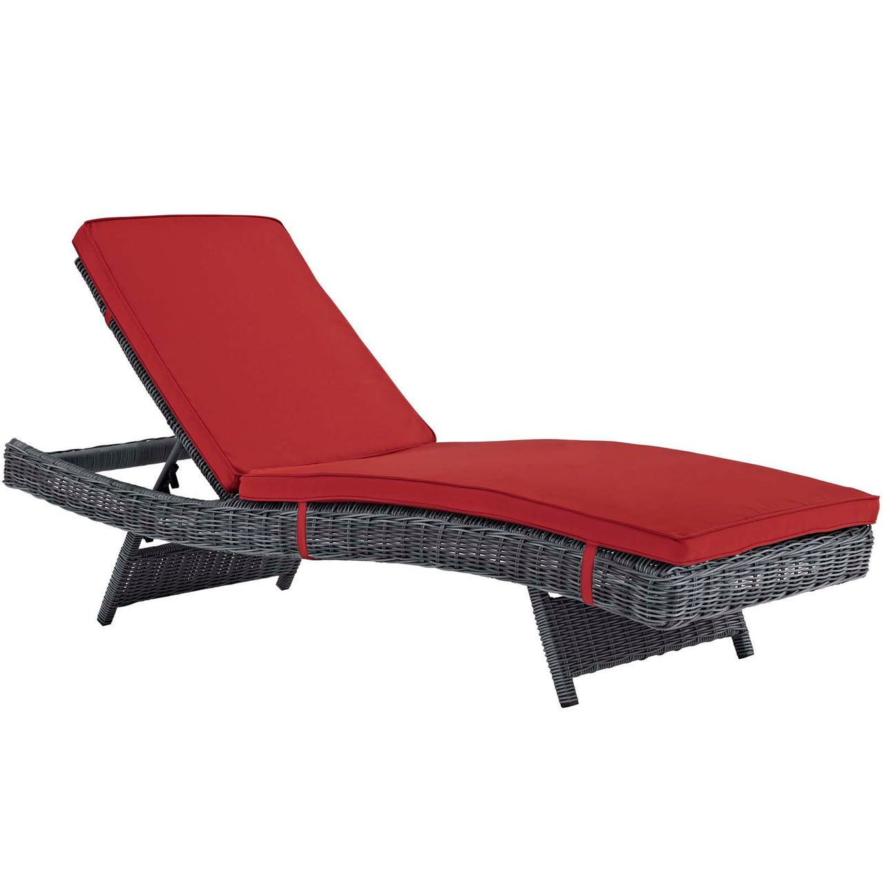 Invocation Alfresco Sunbrella® Chaise, Canvas Red
