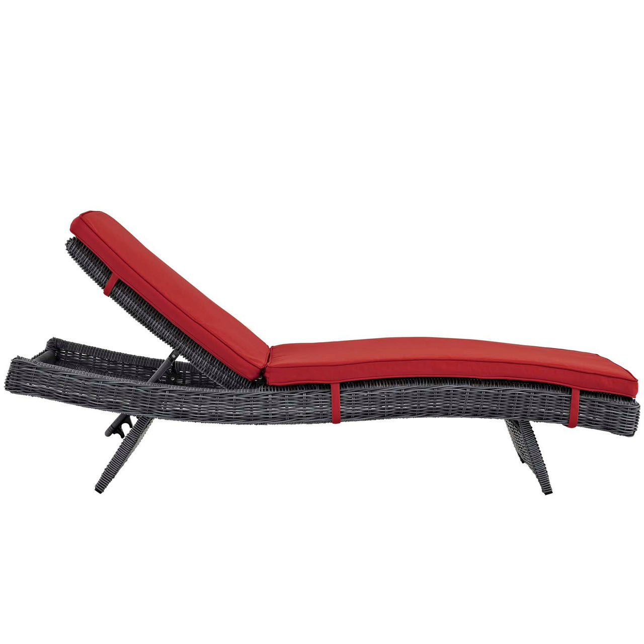 Invocation Alfresco Sunbrella® Chaise, Canvas Red