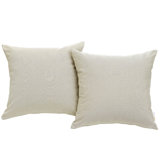 Convene 2 Piece Outdoor Patio Pillow Set, Beige