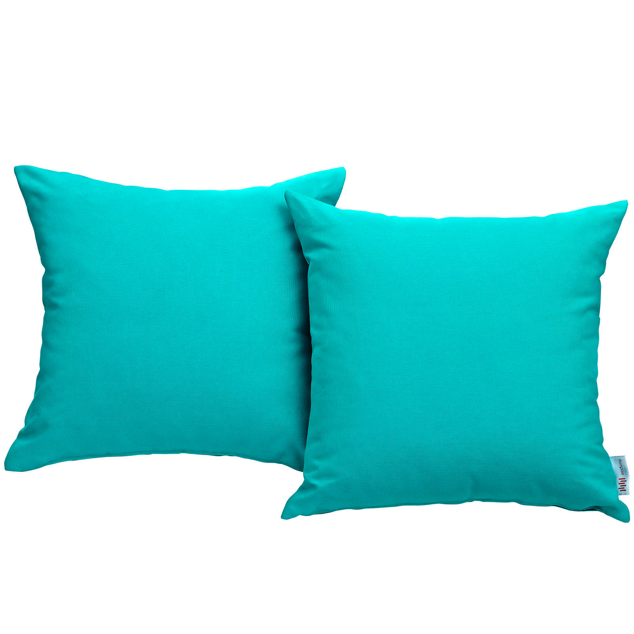 Convene 2 Piece Outdoor Patio Pillow Set, Turquoise