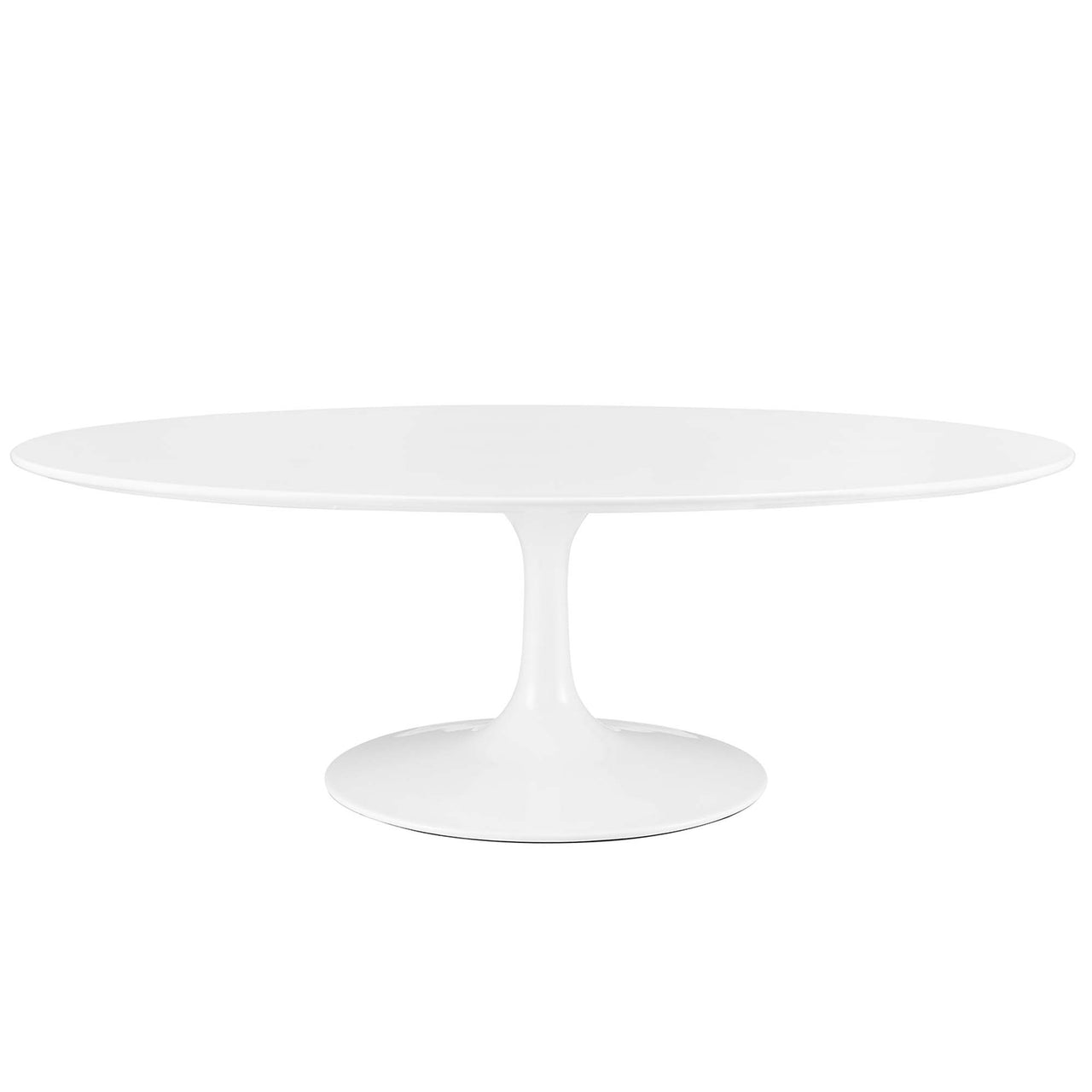 Ensemble Oval Coffee Table, Medium, White