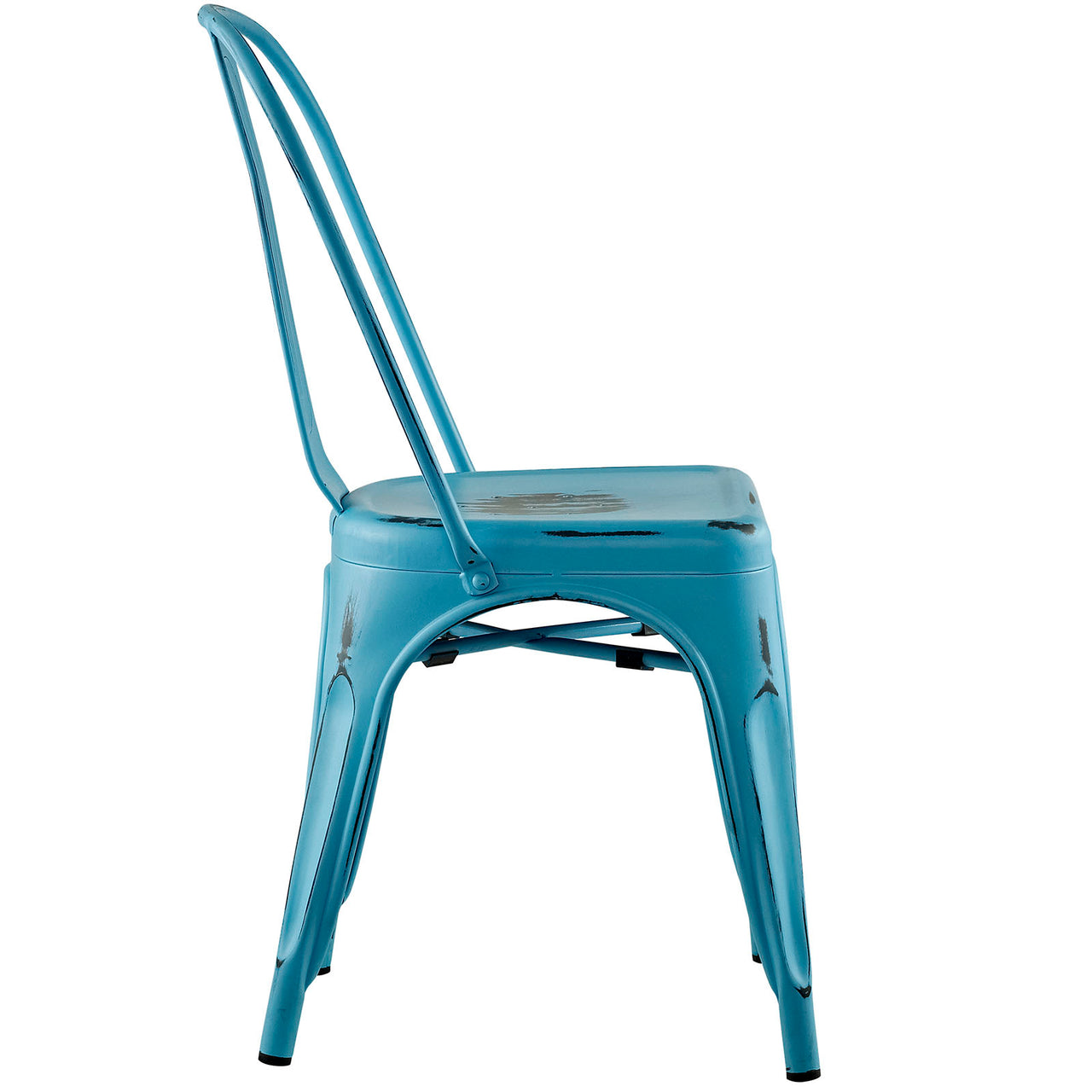 Vintage Flair Side Chair, Turquoise