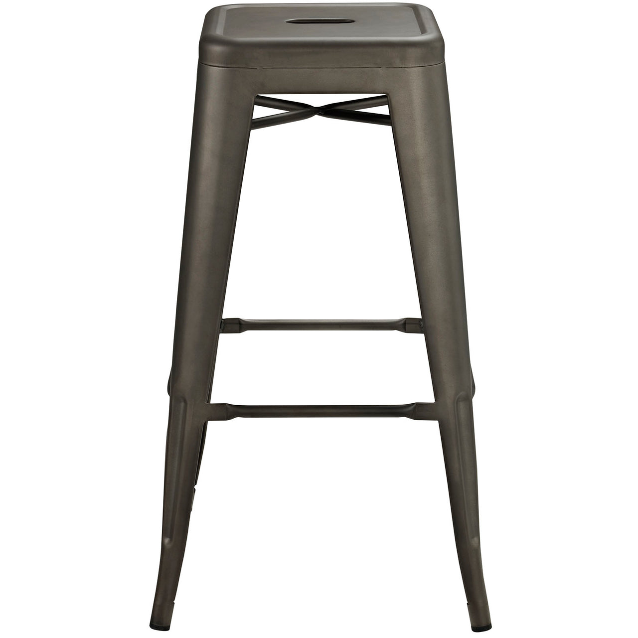 Vintage Flair Backless Bar Stool, Brown