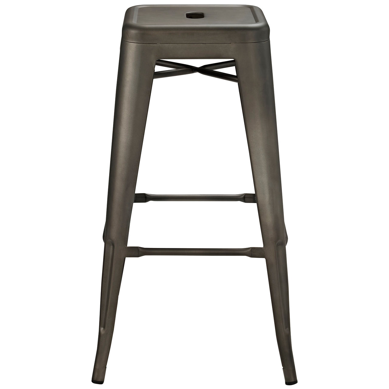 Vintage Flair Backless Bar Stool, Brown