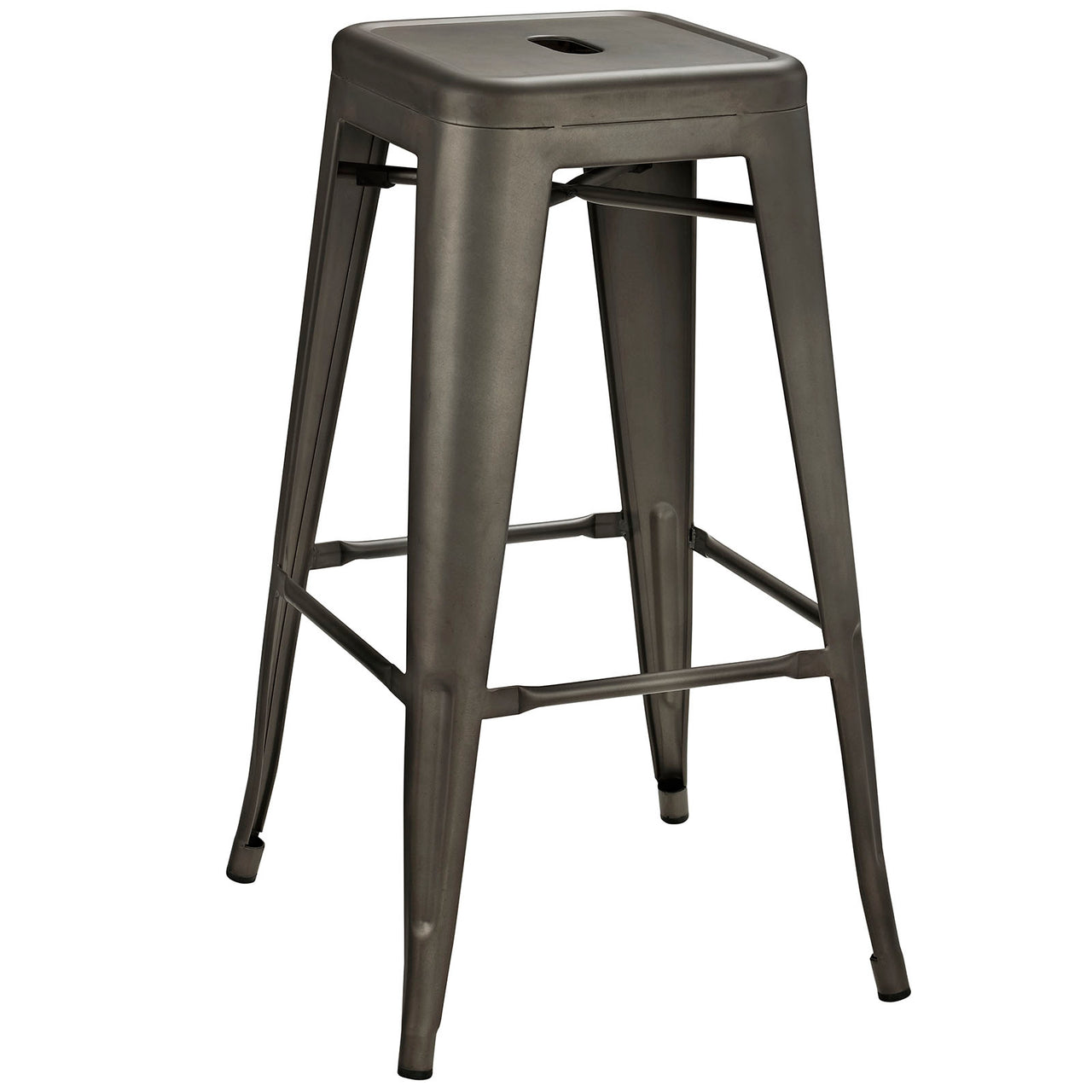 Vintage Flair Backless Bar Stool, Brown