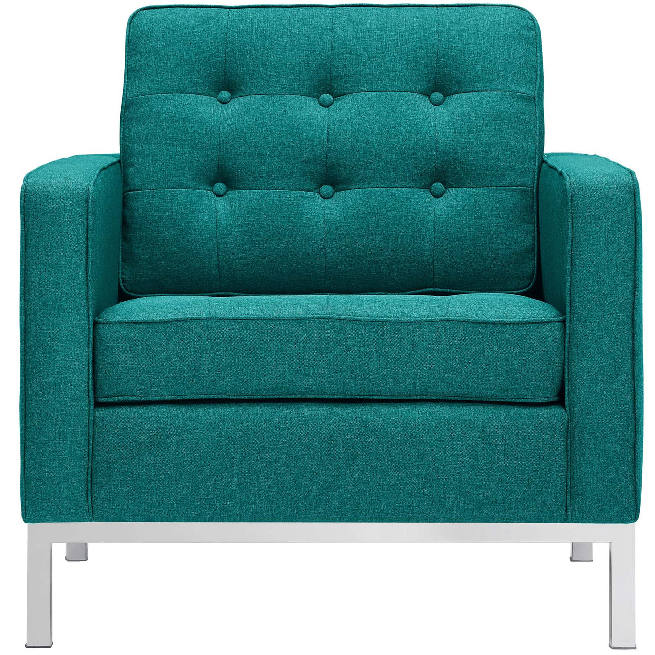 Luma Fabric Armchair, Teal