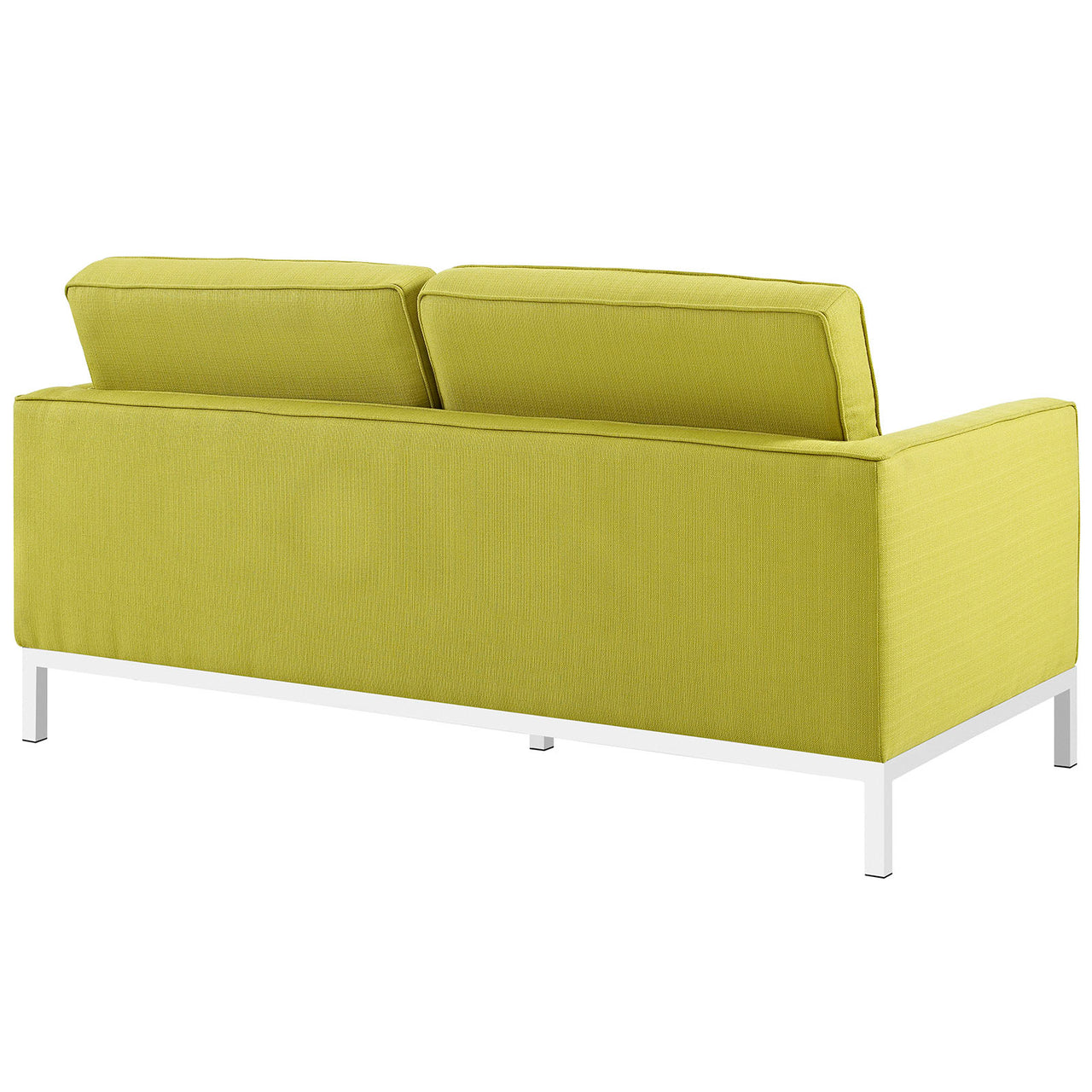 Luma Fabric Loveseat, Chartreuse