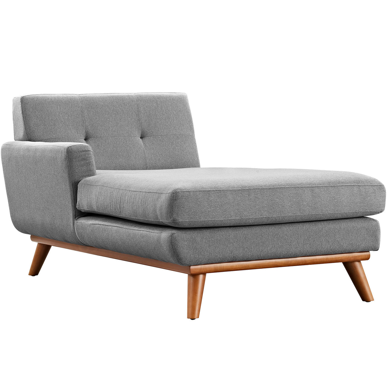 Engage Left-Facing Upholstered Fabric Sectional Sofa, Expectation Gray