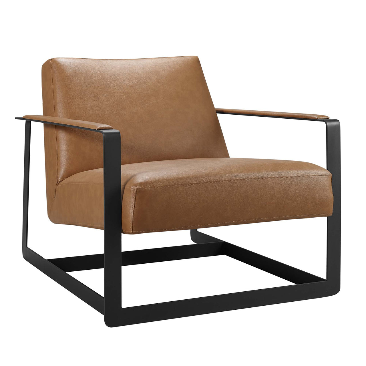 Clarity Eco-Leather Armchair, Tan