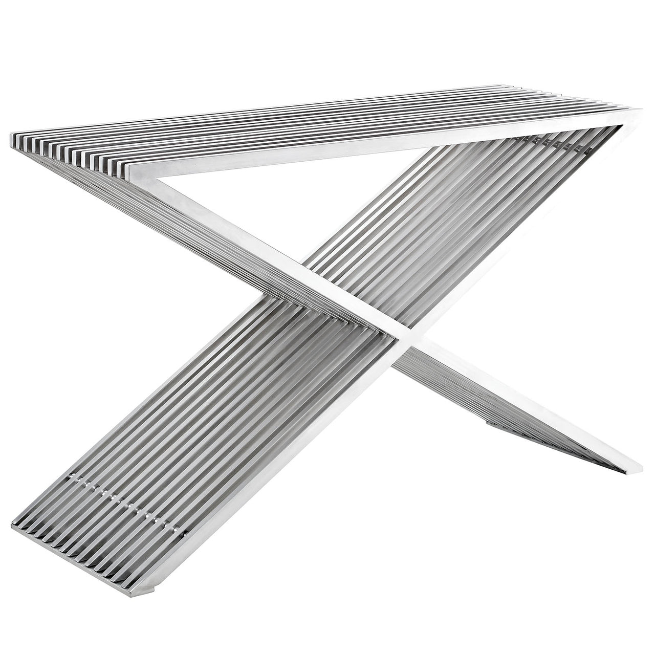 Zavanna Console Table, Silver