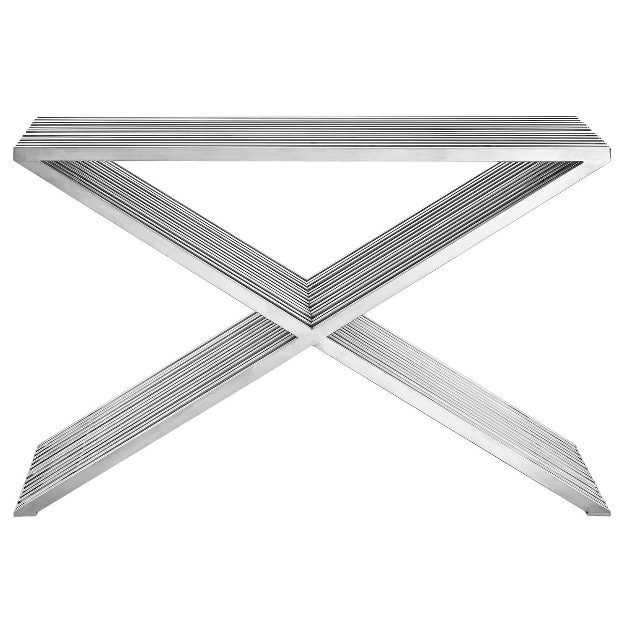 Zavanna Console Table, Silver