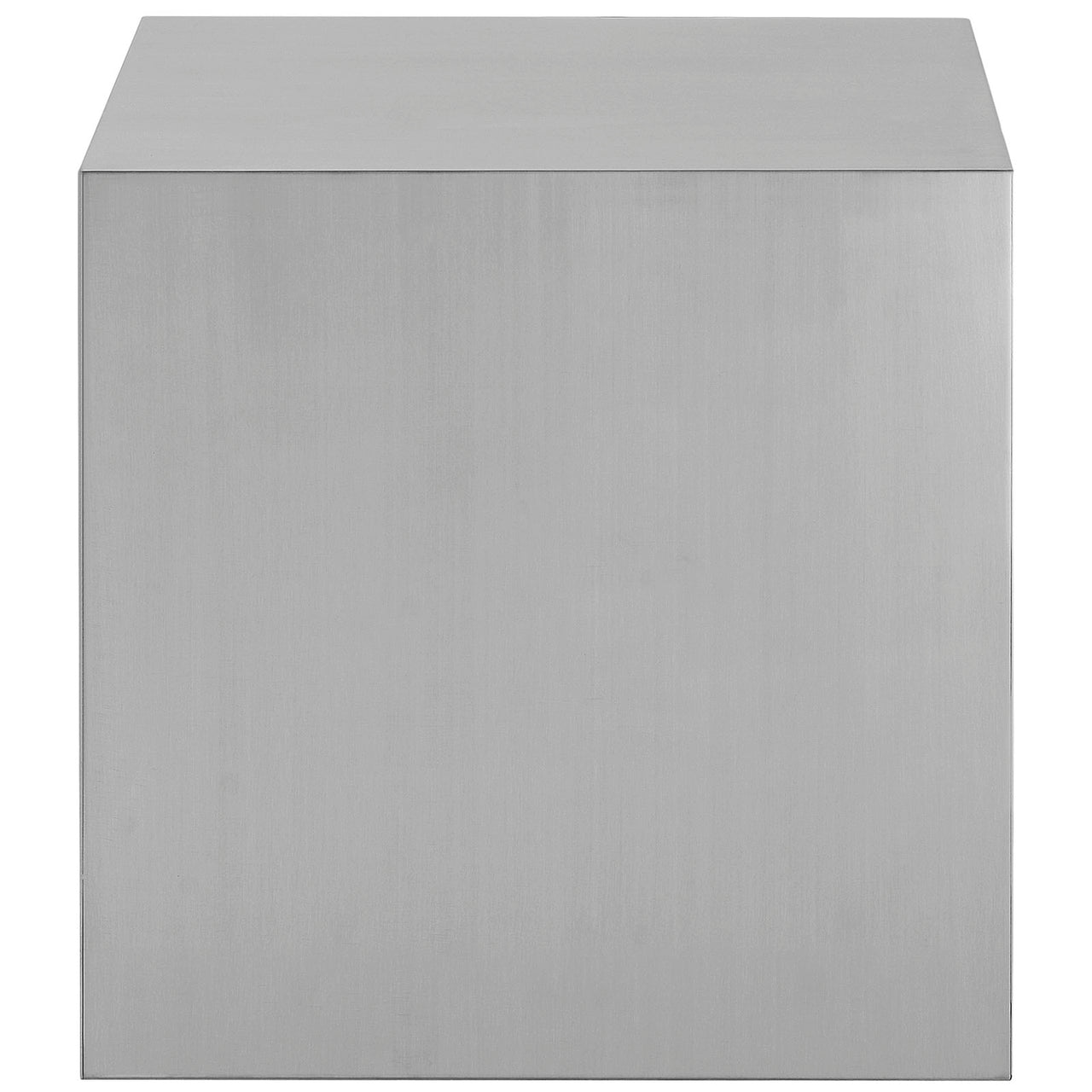 Polvara Metal Side Table, Silver