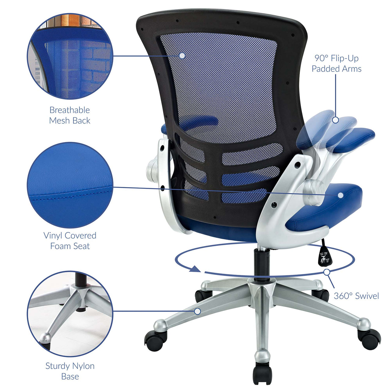 Ascend Office Chair, Blue