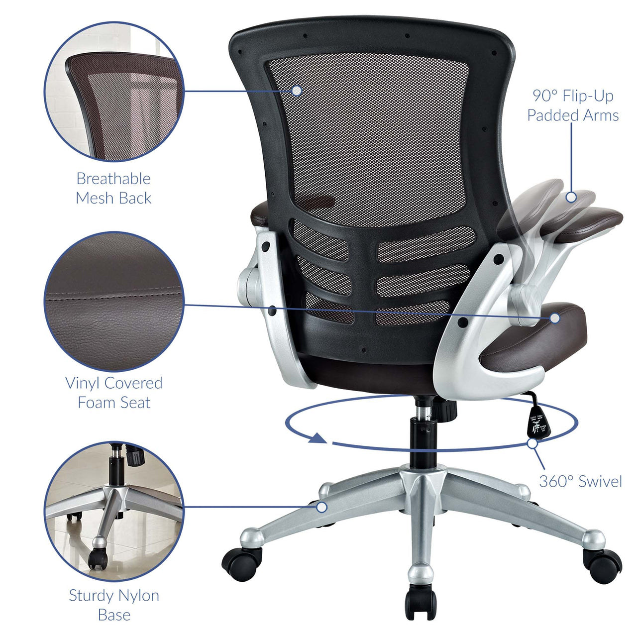 Ascend Office Chair, Brown
