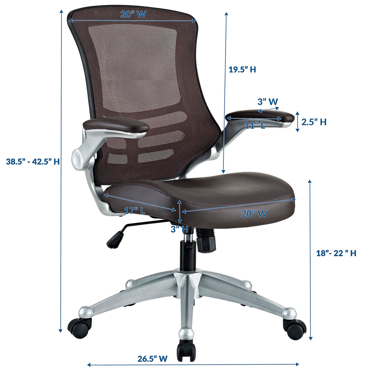 Ascend Office Chair, Brown