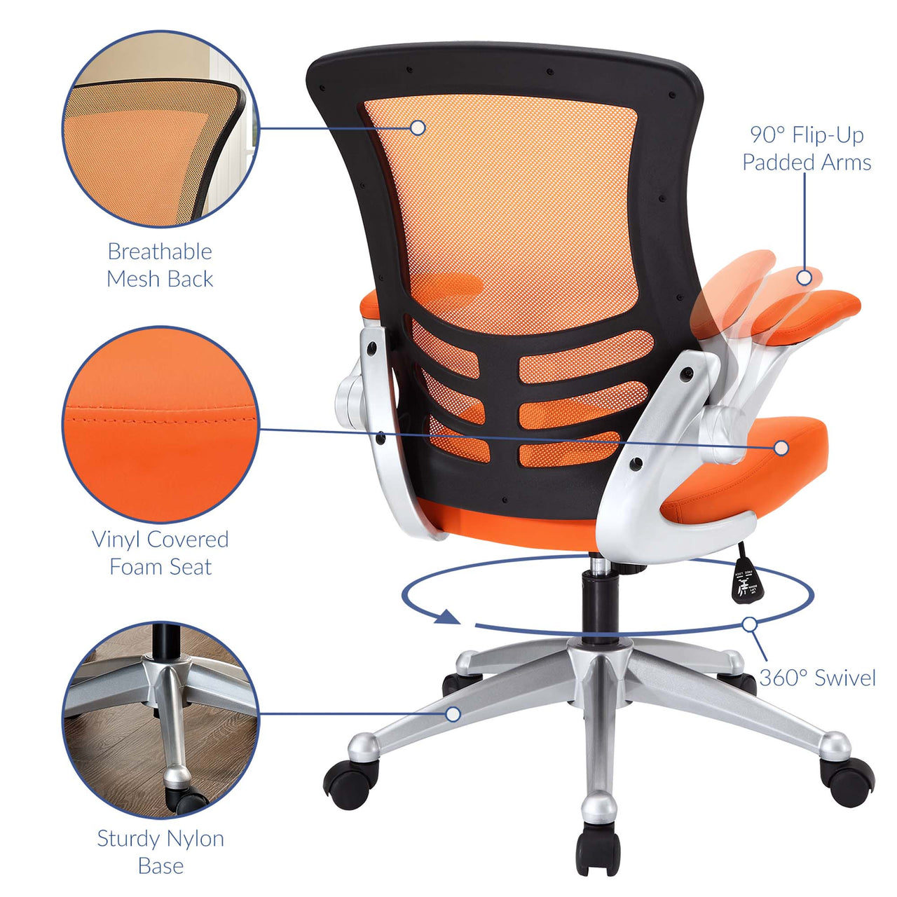Ascend Office Chair, Orange