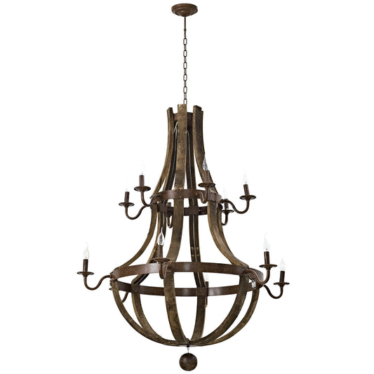 Trebuchet Chandelier, Brown