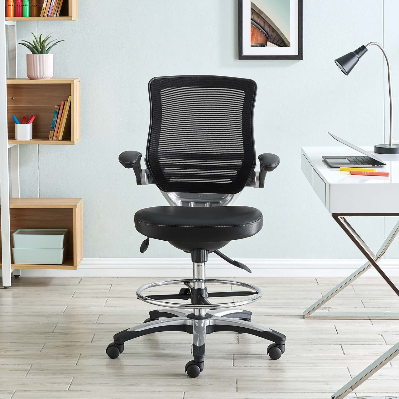 Edge Drafting Chair, Black