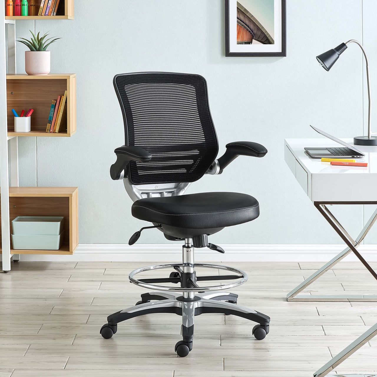Edge Drafting Chair, Black