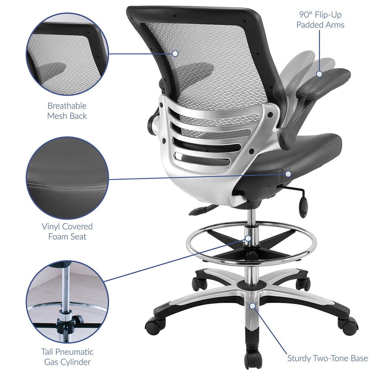 Elevon Studio Chair, Gray