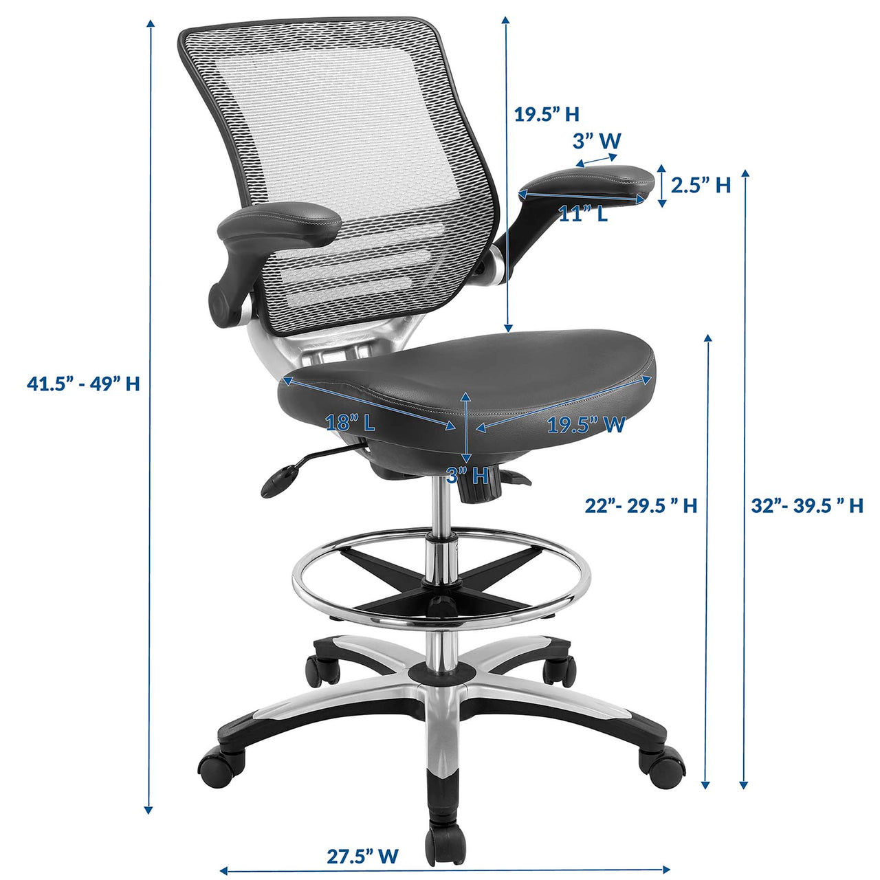 Elevon Studio Chair, Gray