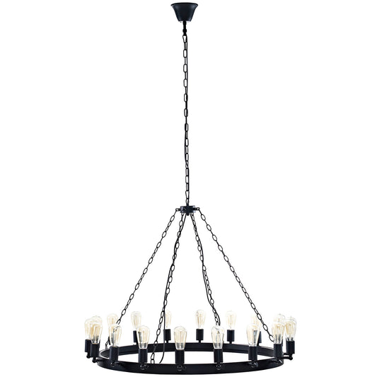 Teleport 43" Chandelier, Brown
