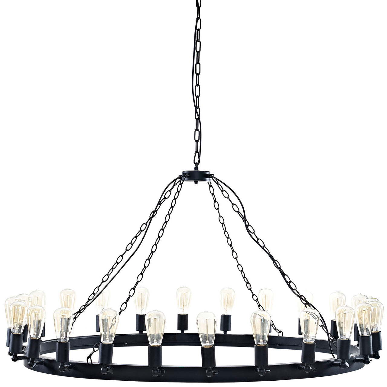 Calviora Chandelier, Large, Brown