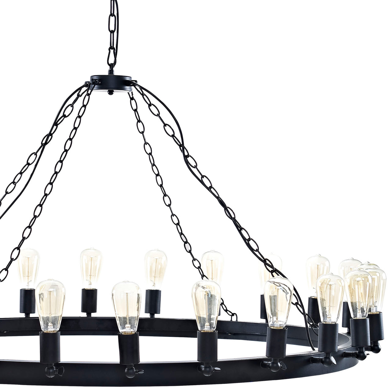 Calviora Chandelier, Large, Brown