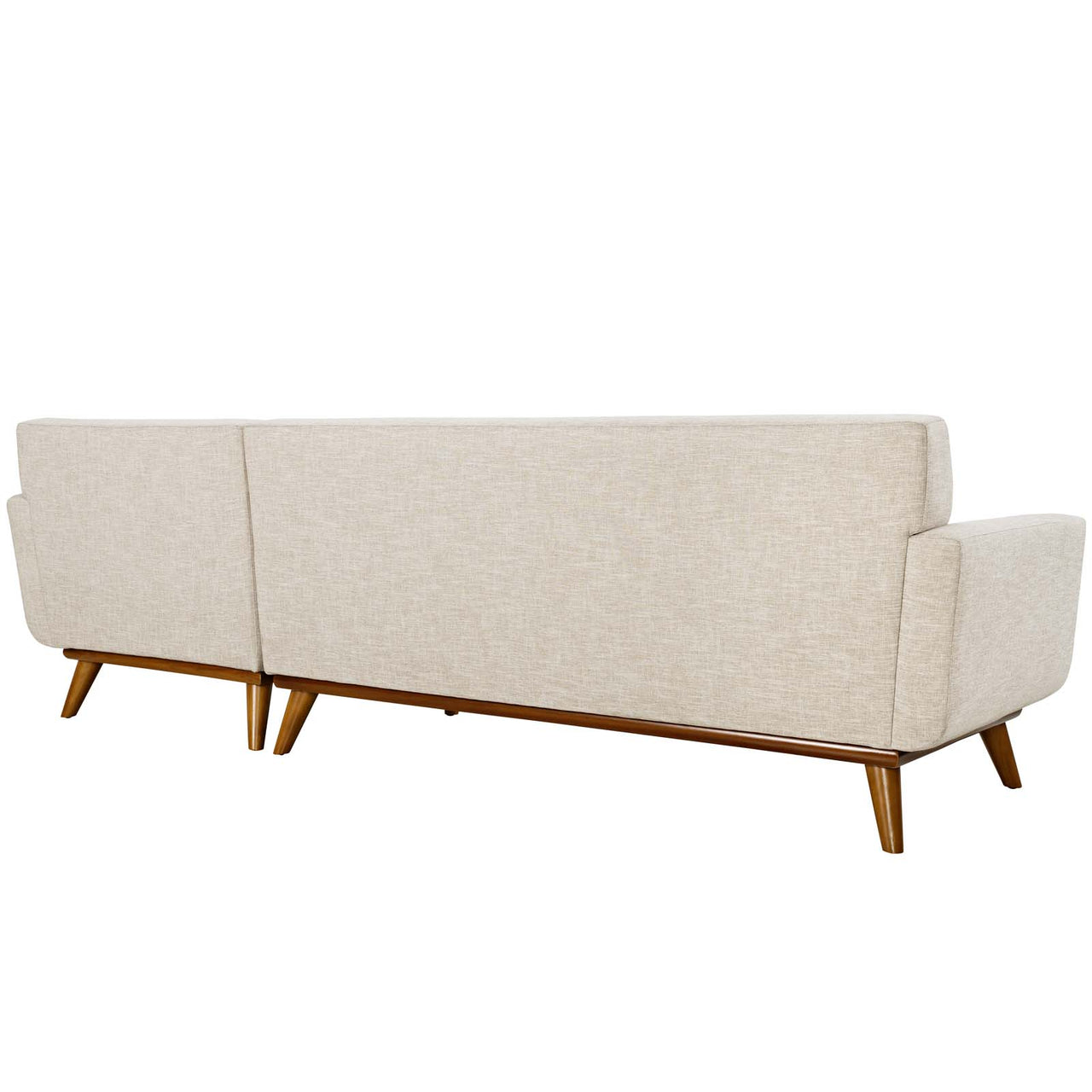 Rendezvous Right-Facing Fabric Sectional Sofa, Beige