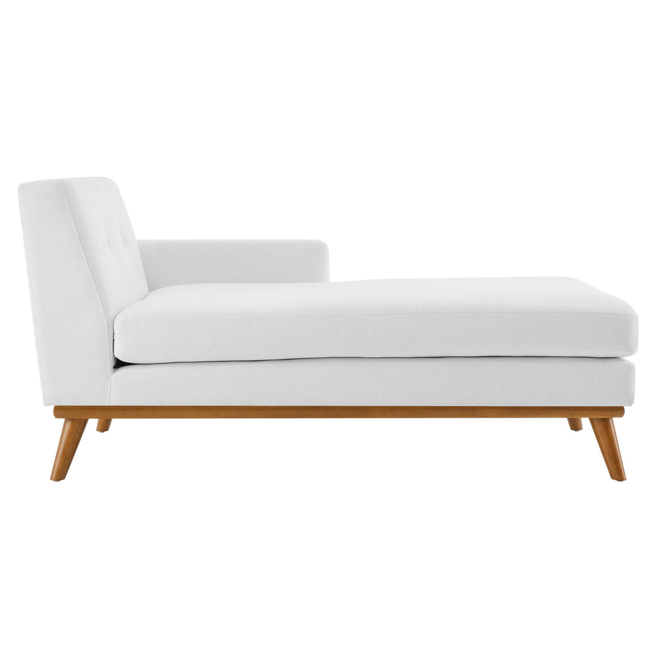 Rendezvous Right-Facing Fabric Sectional Sofa, White