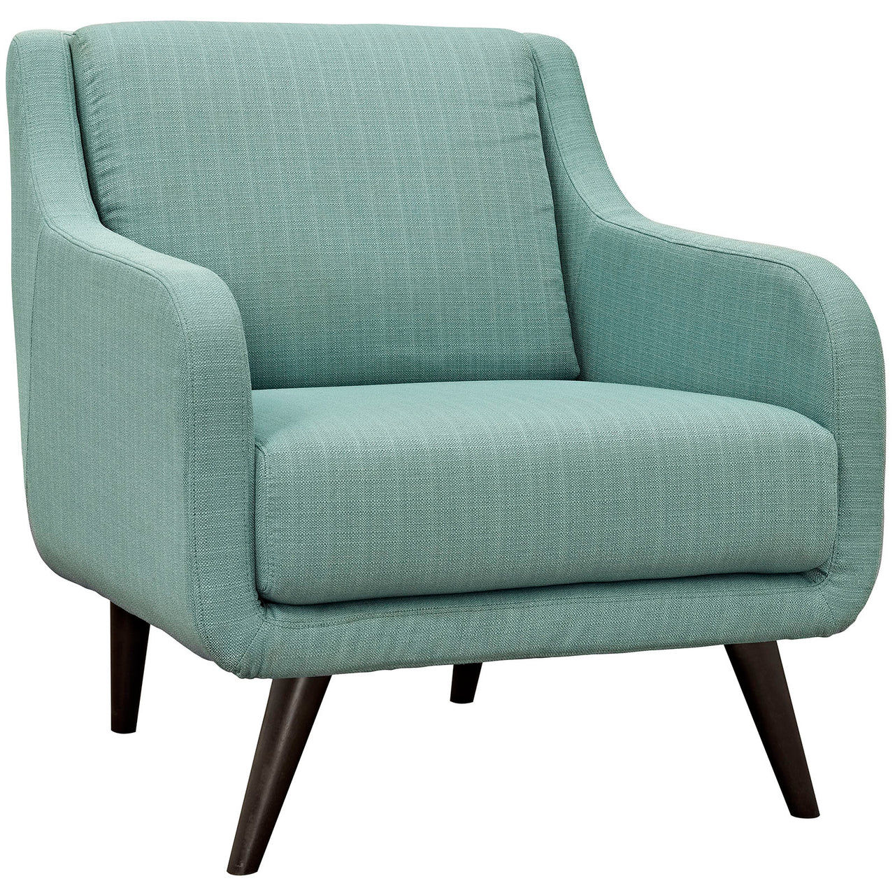Brio Fabric Accent Chair, Aqua Green