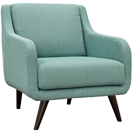 Brio Fabric Accent Chair, Aqua Green