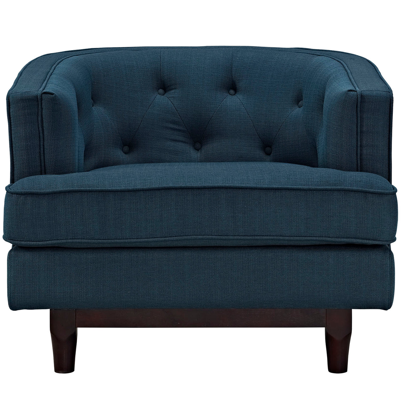 Coast Upholstered Fabric Armchair, Azure